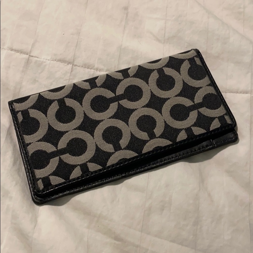 Coach check book/ wallet